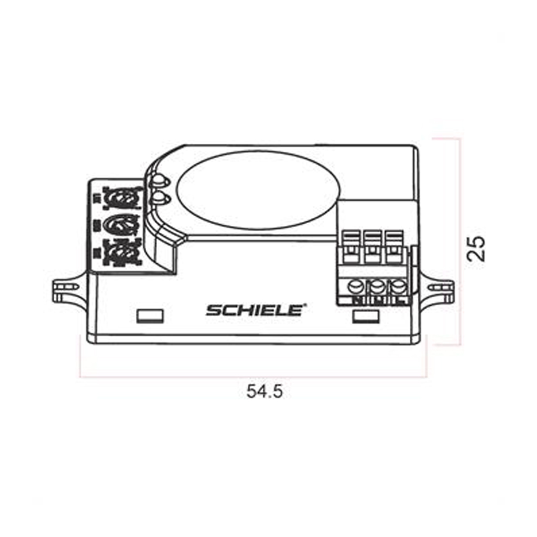 سنسور سقفی مايکروويو توکار SC 701E شیله