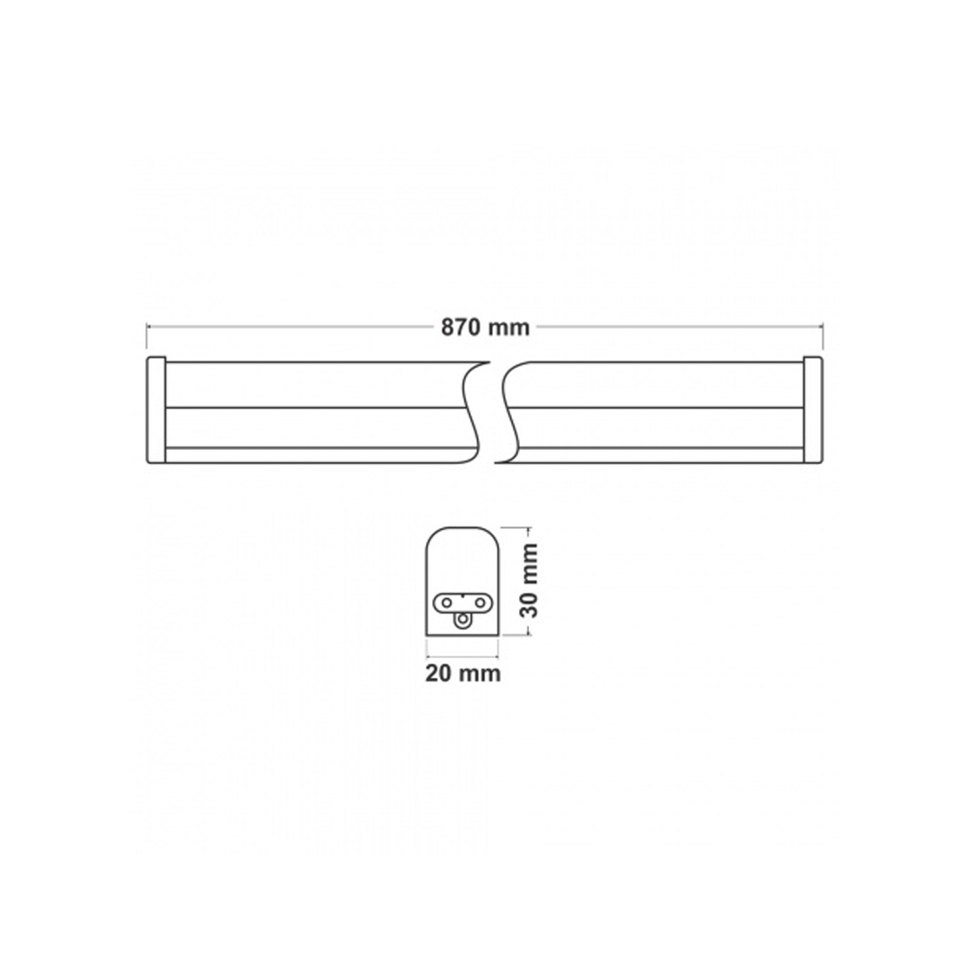 چراغ زيرکابينتی اس ام دی 14وات 87 سانت  